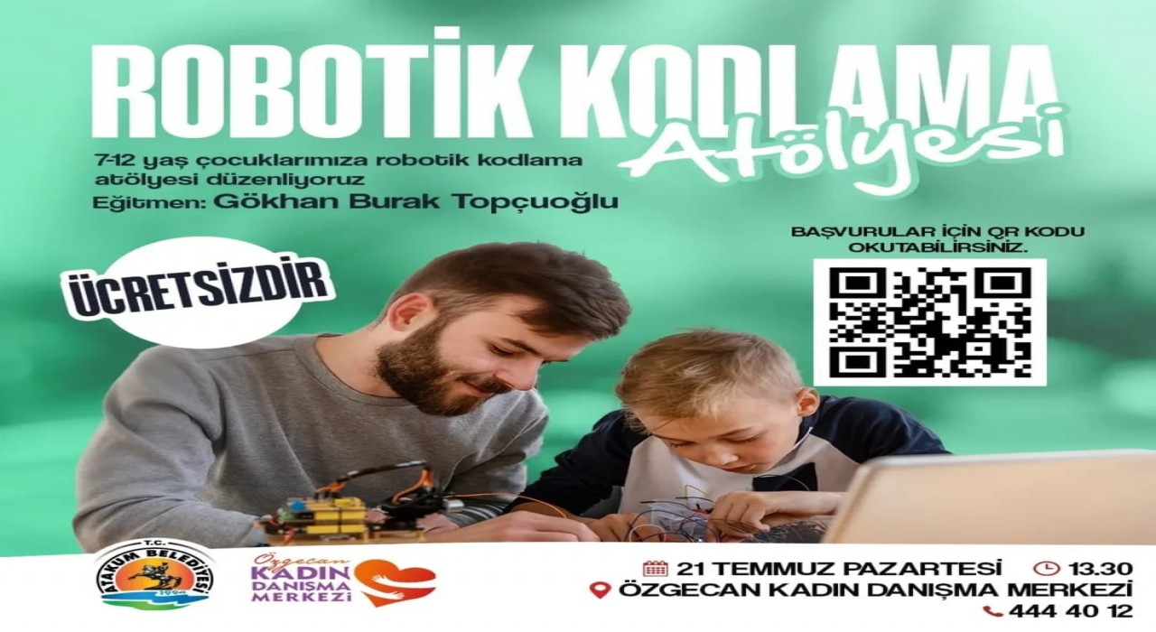Atakumda çocuklara yönelik robotik kodlama atölyesi