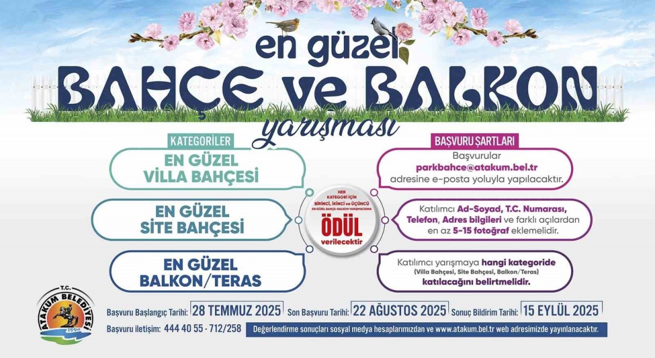 Atakumda ‘En Güzel Balkon ve Bahçe Yarışması