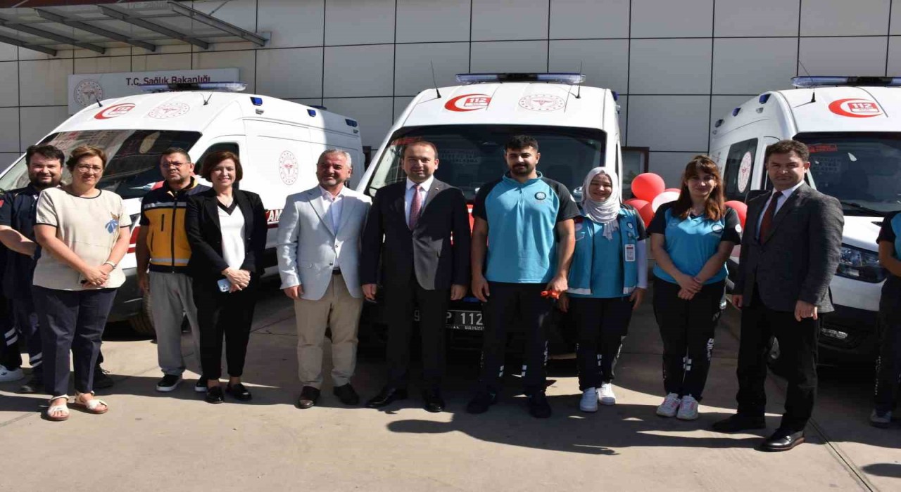 Aydında 3 yeni ambulans sağlık filosuna katıldı