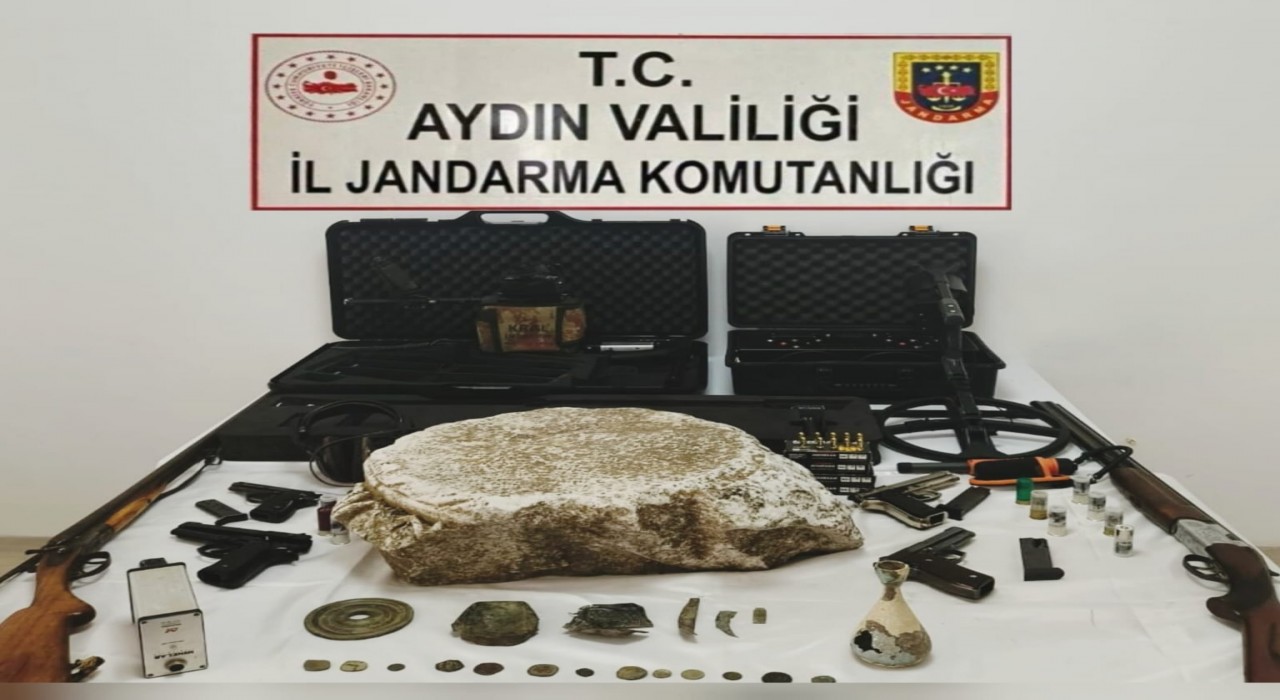 Aydında eş zamanlı tarihi eser operasyonu: 5 gözaltı