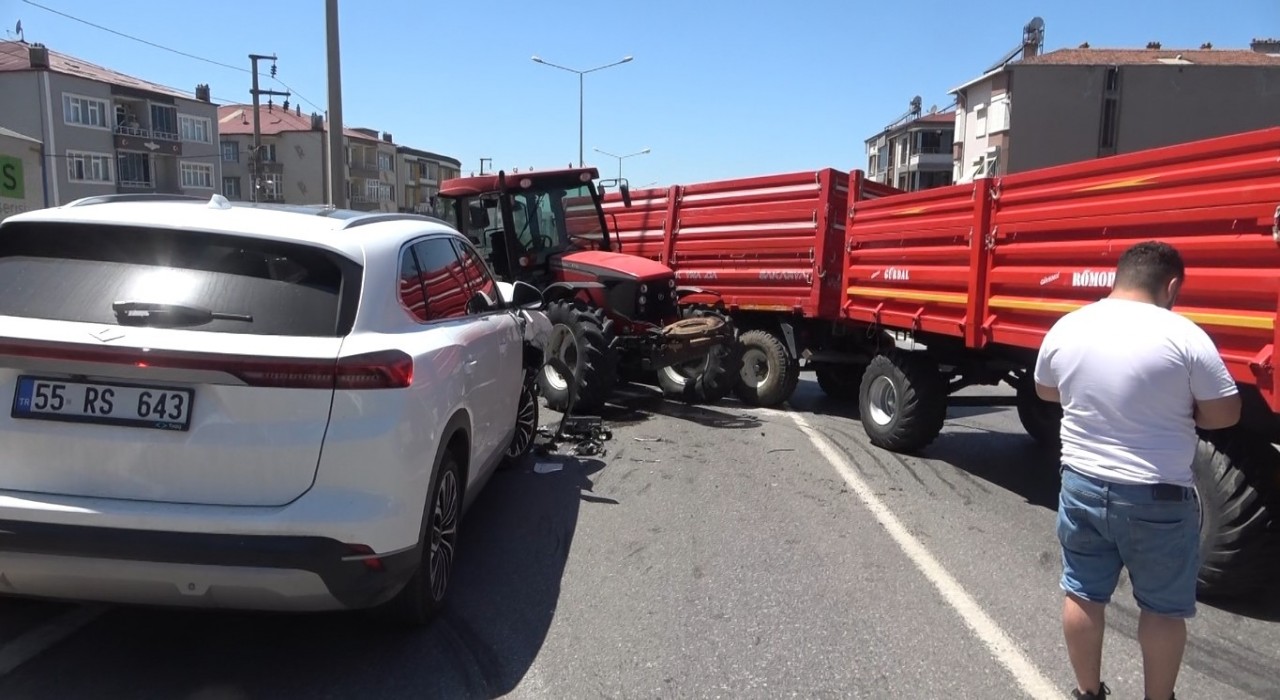 Bafrada trafik kazası: 2 yaralı