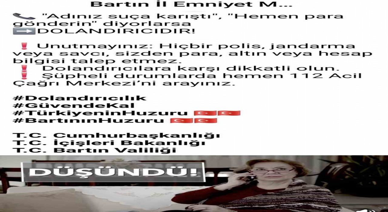 Bartında dolandırıcılara karşı kısa filmle mücadele