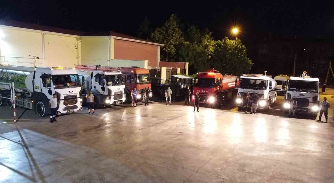 Başkan Altay: İtfaiye ekiplerimiz Antakyadaki yangına müdahale için gece yola çıktı