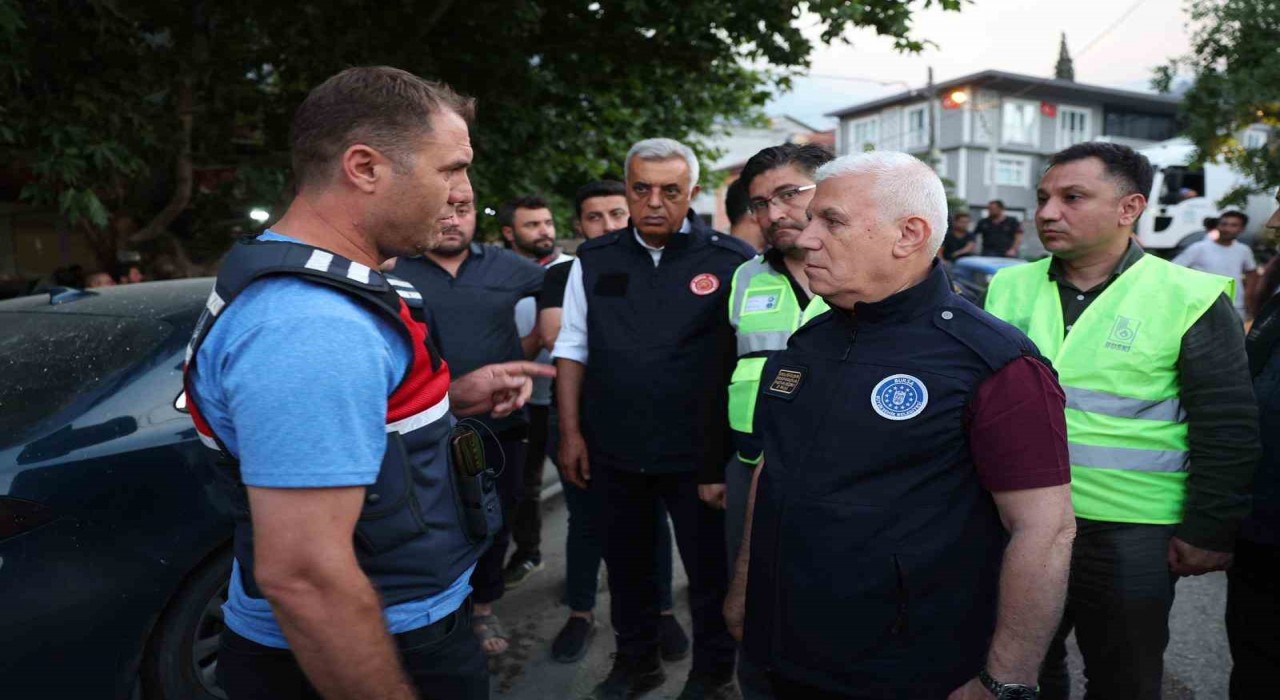 Başkan Bozbeyden yangın bölgesine ziyaret