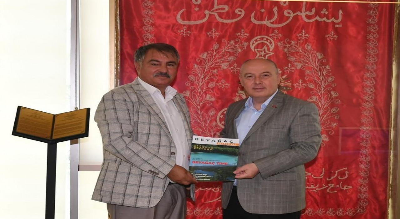 Başkan Pütün ‘Beyağaç Time projelerini Vali Coşkun ve Çavuşoğluna anlattı