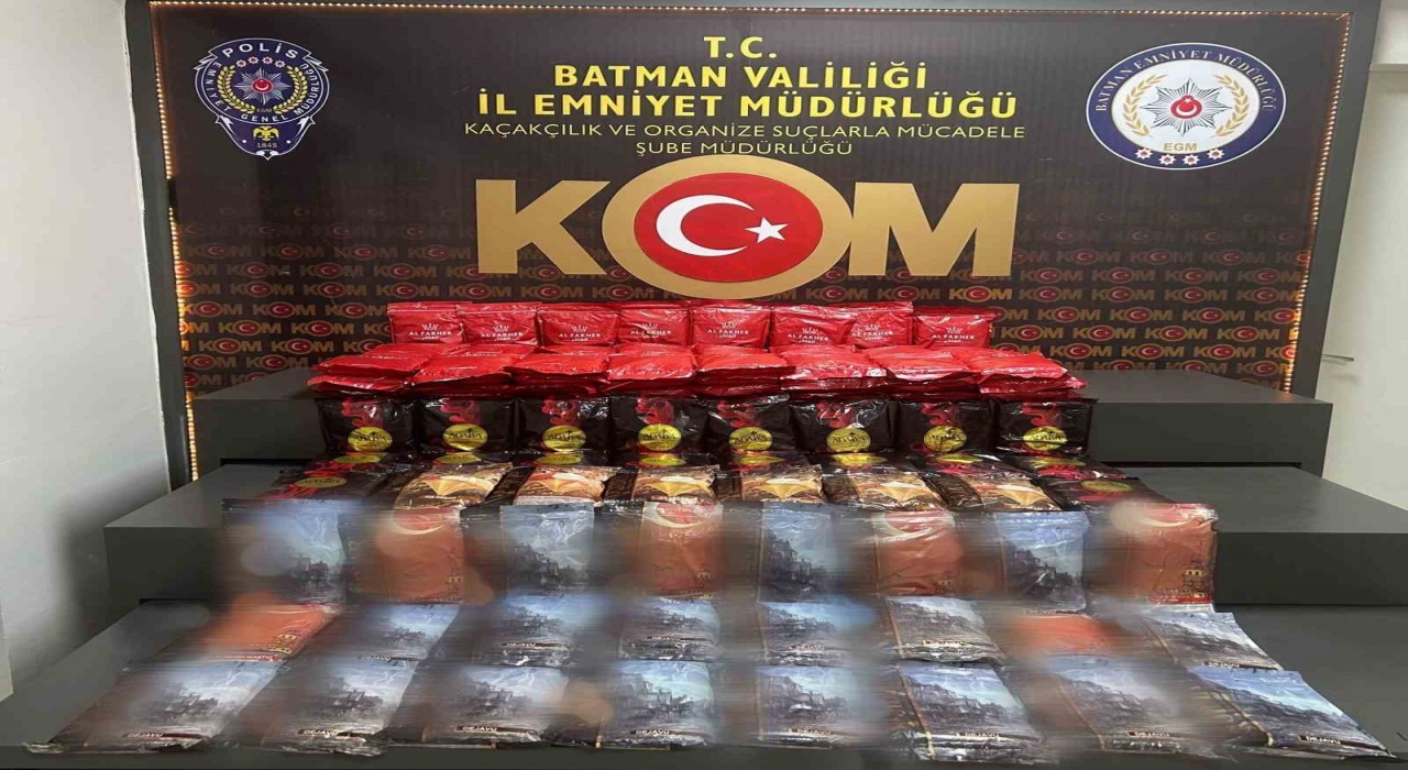 Batmanda 159 kilogram kaçak nargile tütünü ele geçirildi