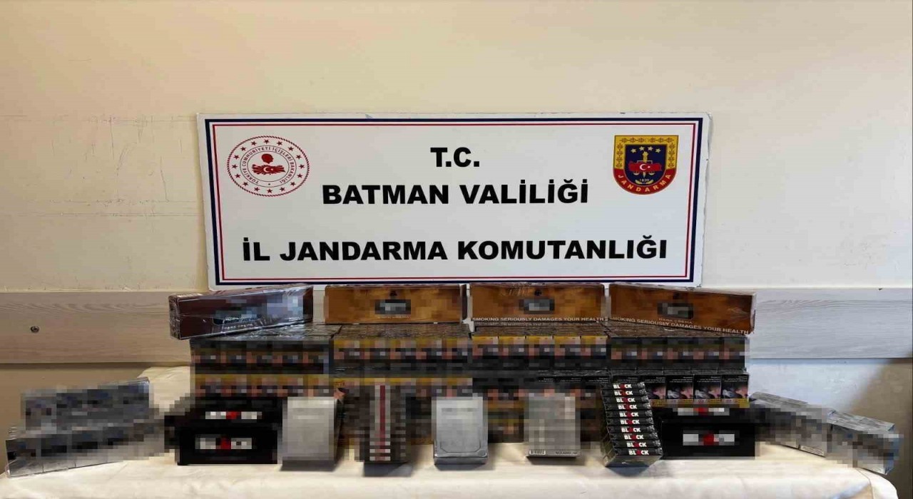 Batmanda 784 paket kaçak sigara ele geçirildi