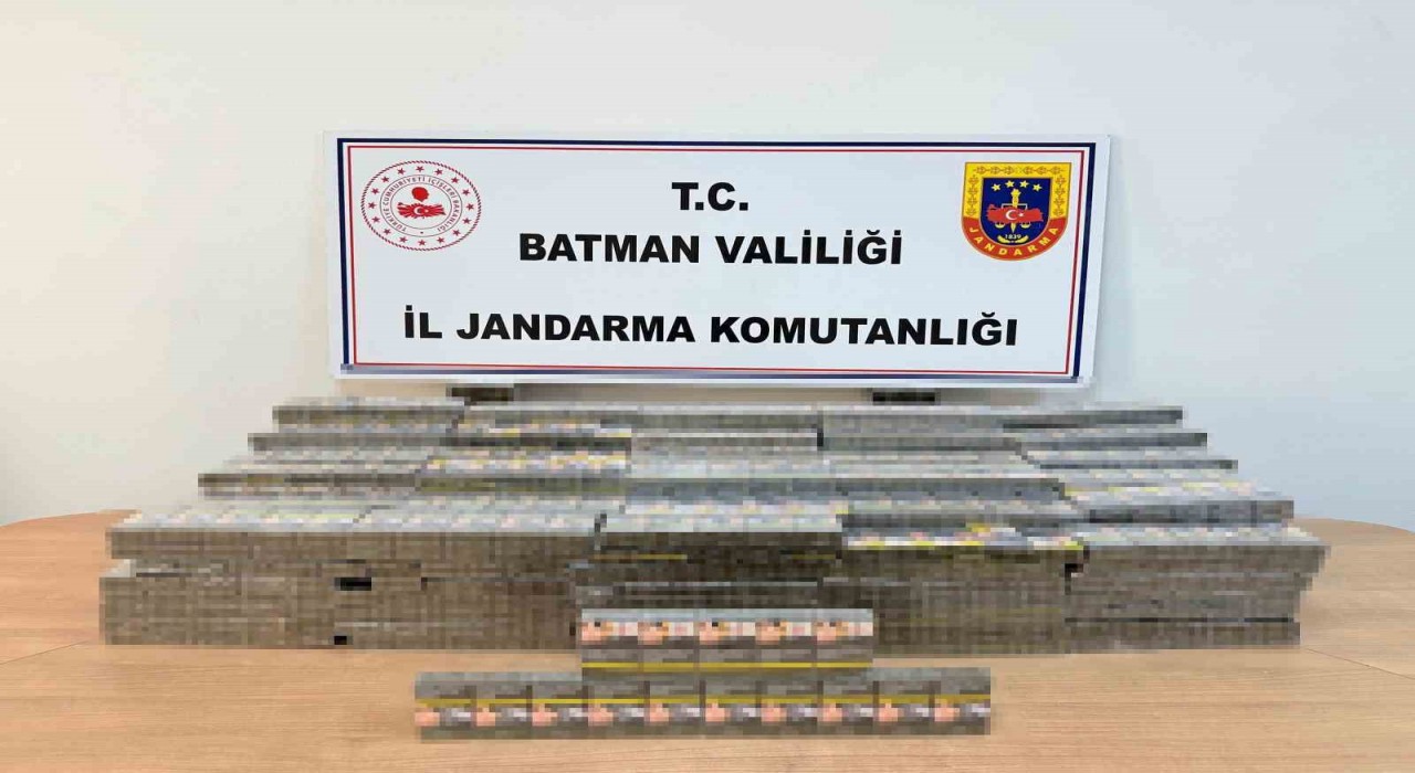 Batmanda bandrolsüz sigara ele geçirildi