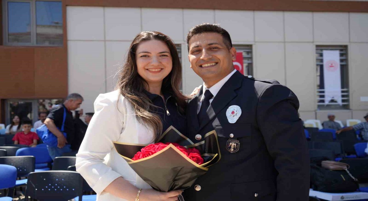 Bayburt POMEMde çifte mutluluk: Kimisi mezuniyet sevinci yaşadı kimisi evlilik teklifi etti