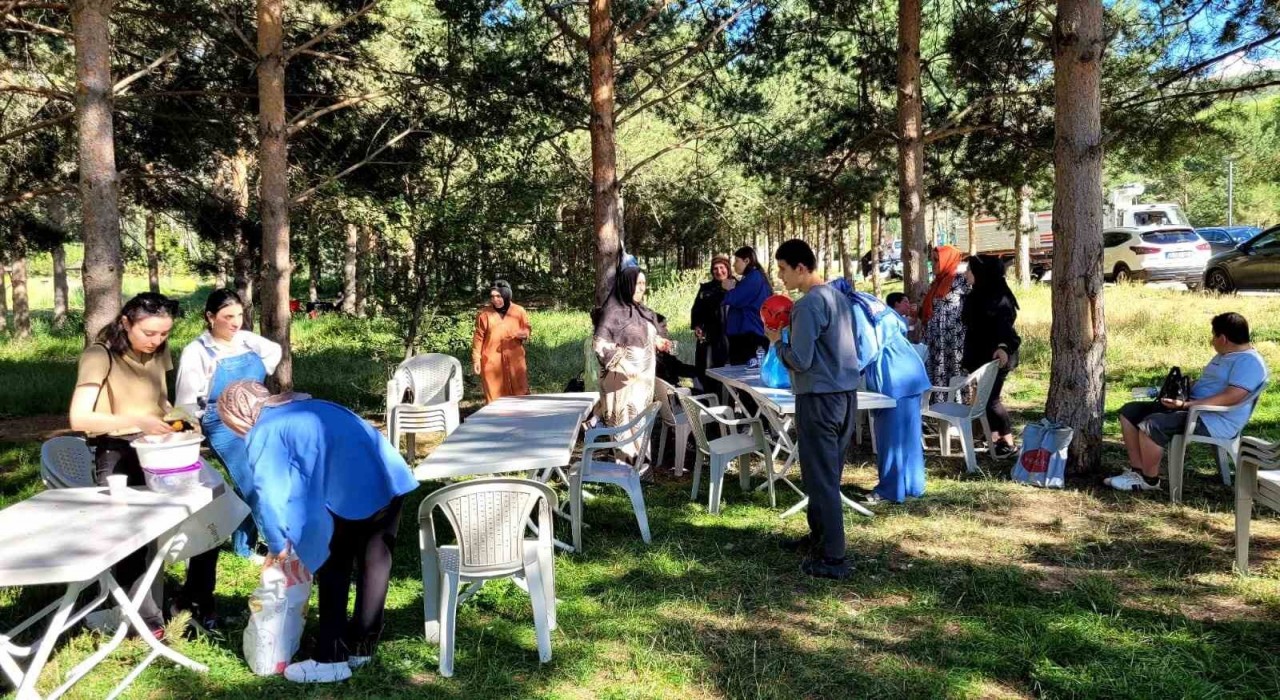 Bayburtta otizmli çocuklar ve ailelerine yönelik piknik etkinliği düzenlendi