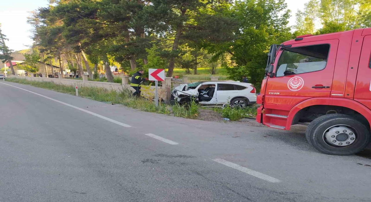 Bayburtta trafik kazası: 1 yaralı
