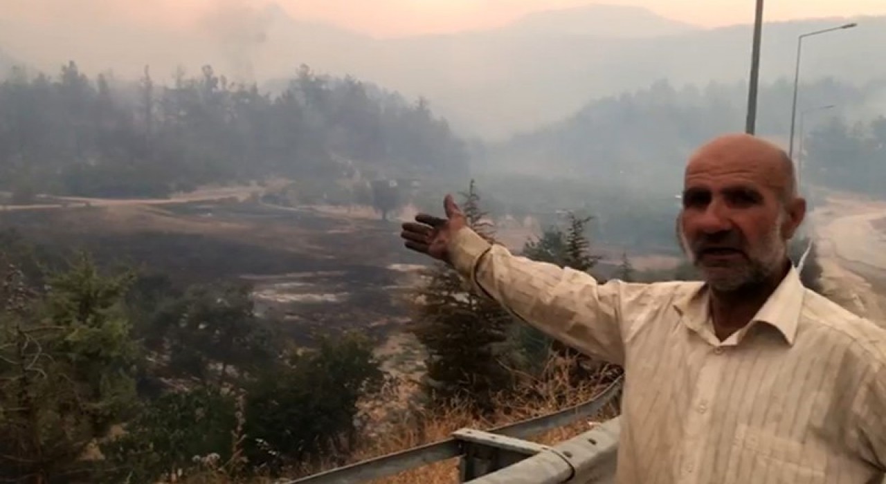 Bilecikte alevler yeniden yükseldi, zeytinliği yanan köylü o anları anlattı