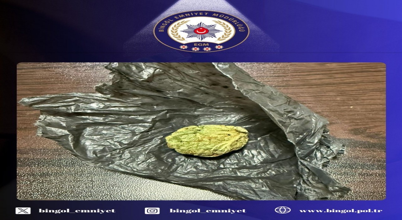 Bingölde polisin uyuşturucuyla mücadelesi sürüyor