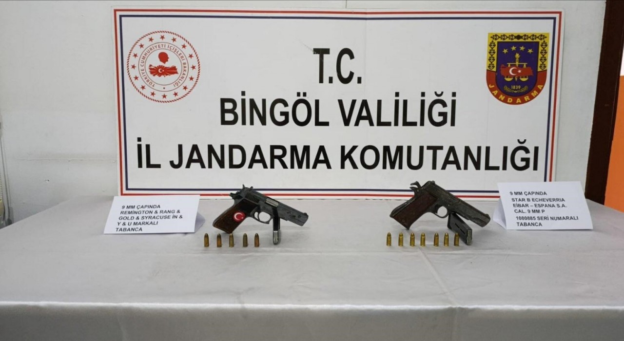 Bingölde ruhsatsız silah operasyonu