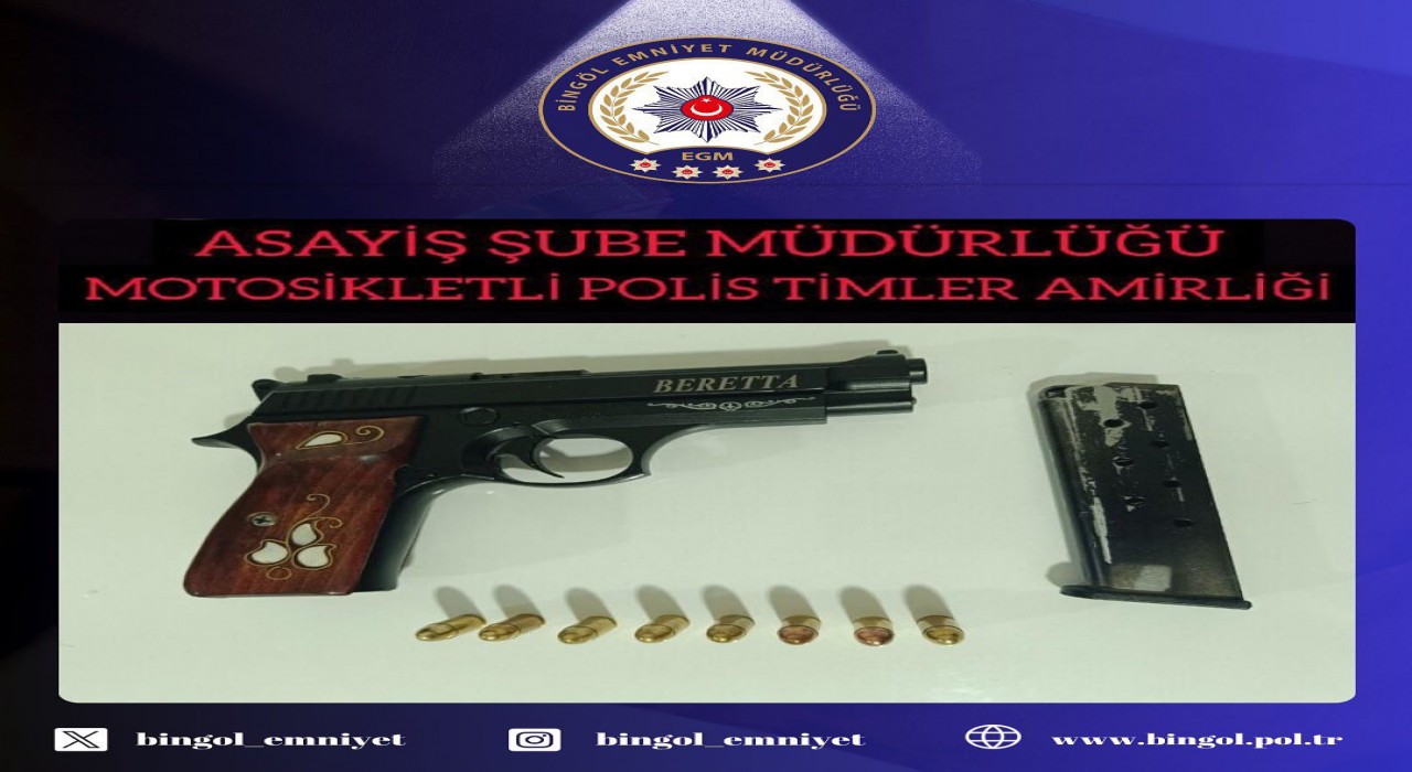 Bingölde ruhsatsız silah operasyonu