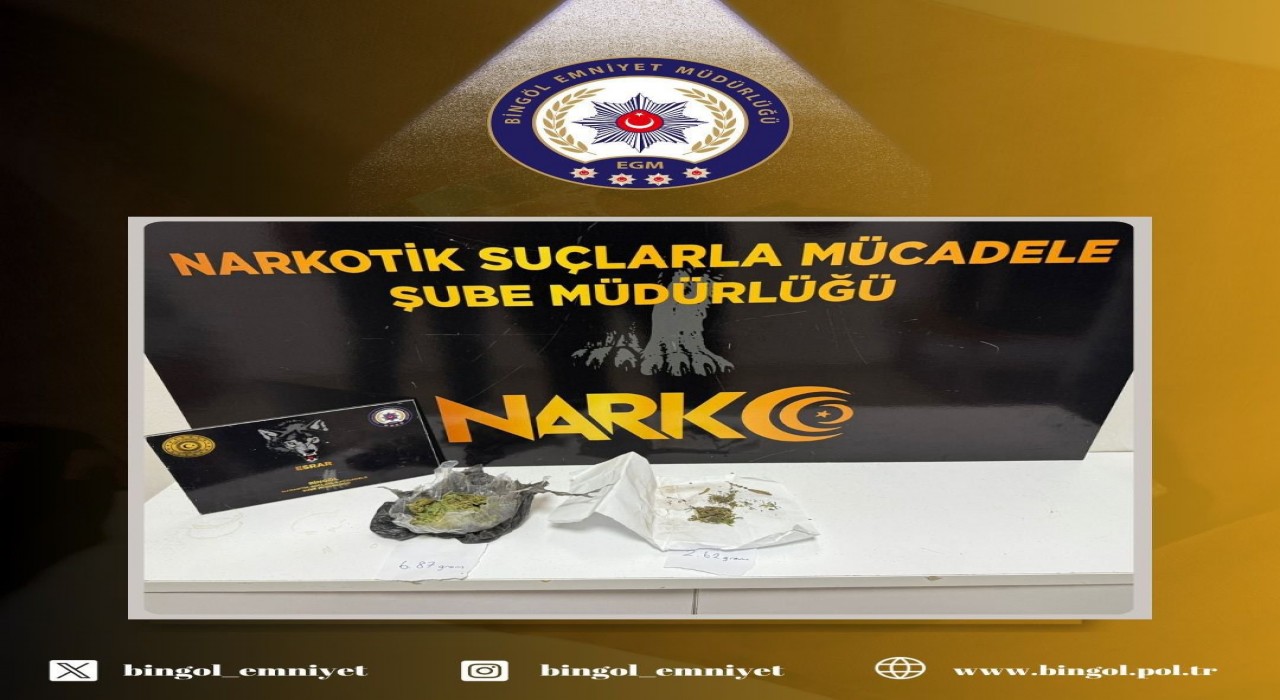 Bingölde uyuşturucu operasyonu: 2 şüpheli yakalandı