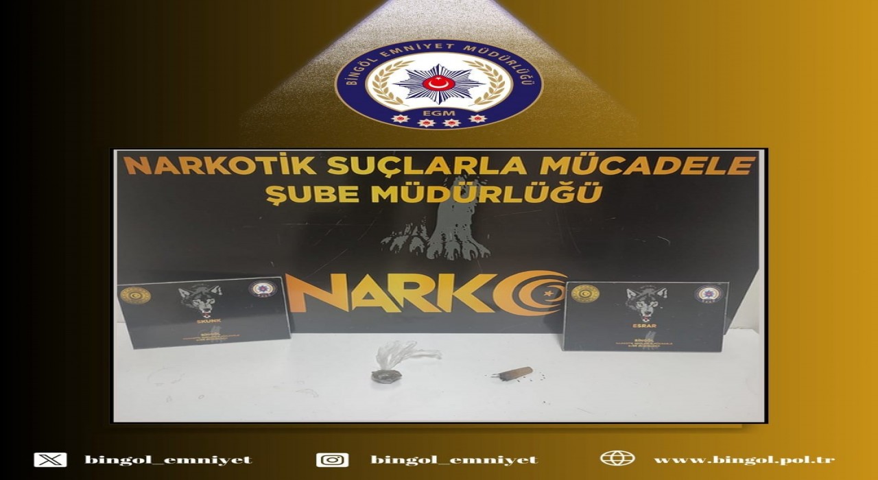 Bingölde uyuşturucuyla mücadele