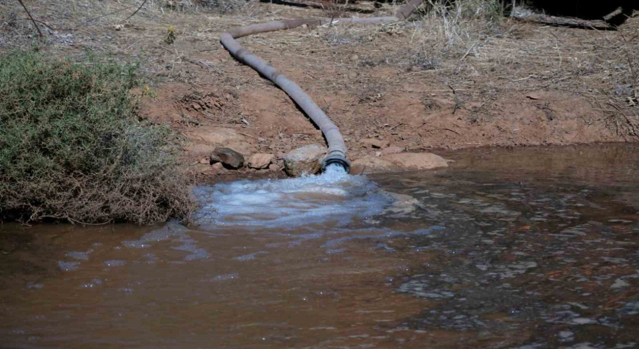 Bodrumda göletlere su takviyesi yapıldı