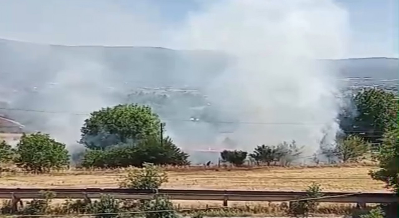 Boluda anız yangını korkuttu