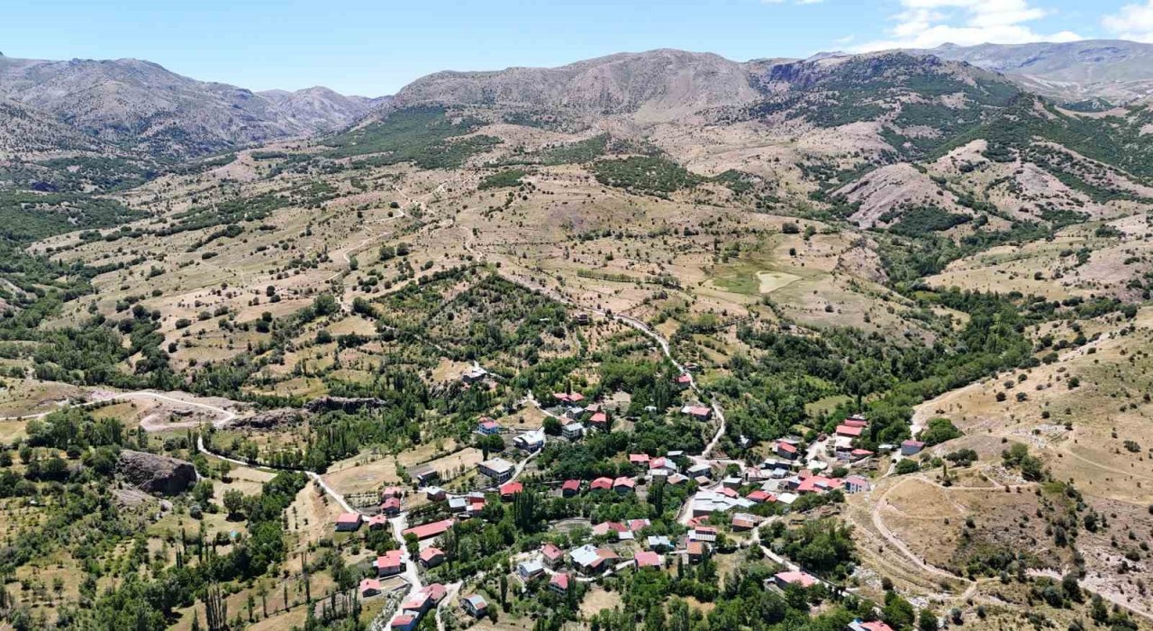 Bozkırın ortasında vahayı andırıyor, yeşilliği ile dikkat çekiyor