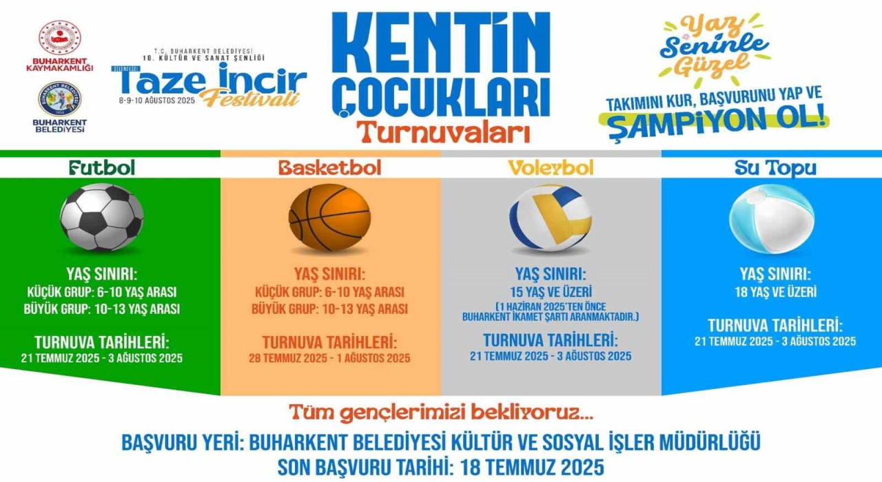 Buharkentte Taze İncir Festivali sporla renklenecek