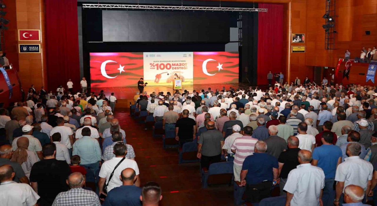 Bursa Büyükşehirden üreticiye yüzde 100 hibeli mazot desteği