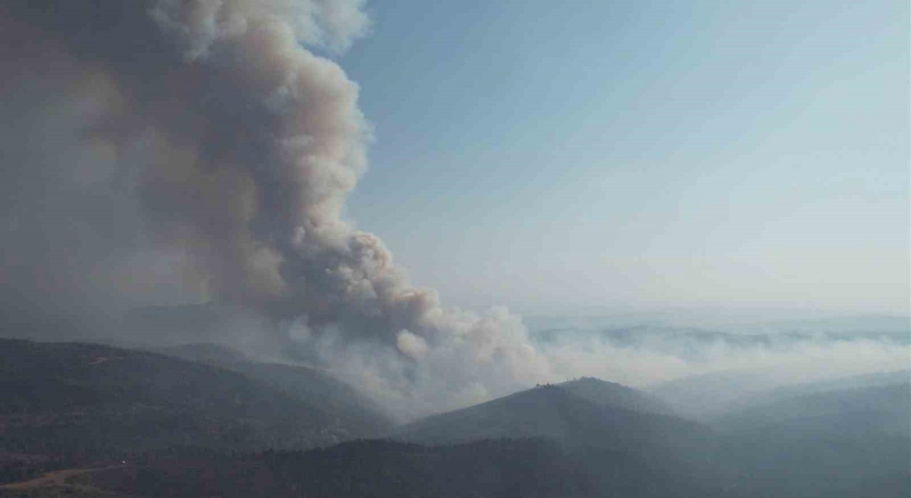 Bursada alevler yeniden yükseldi, müdahale havadan görüntülendi