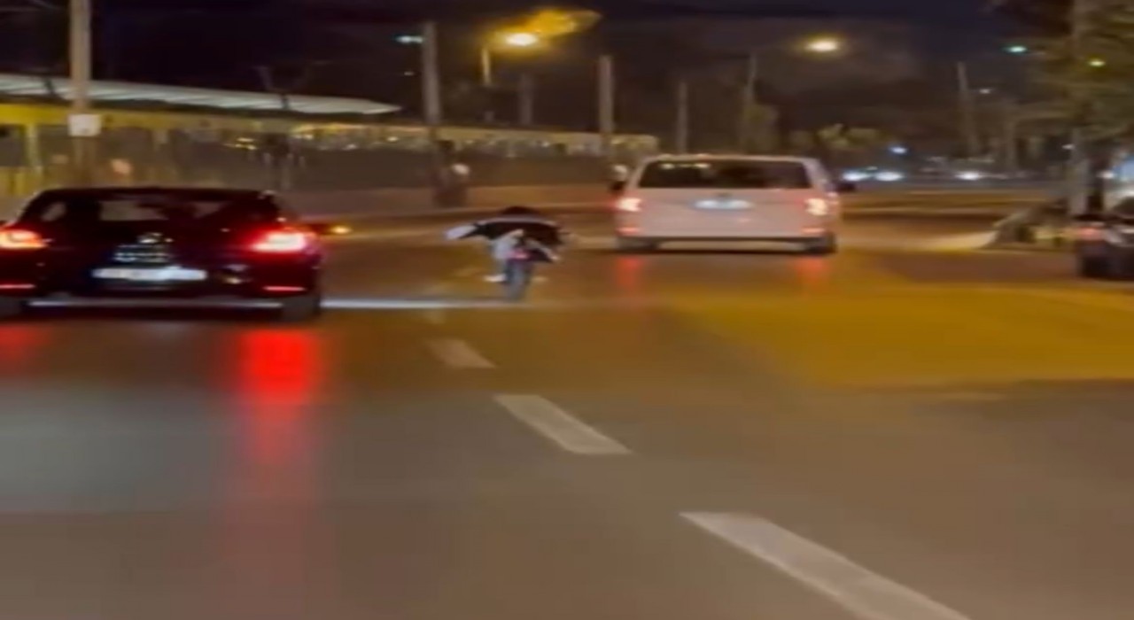 Bursada biri tek teker, diğeri yatarak ilerledi