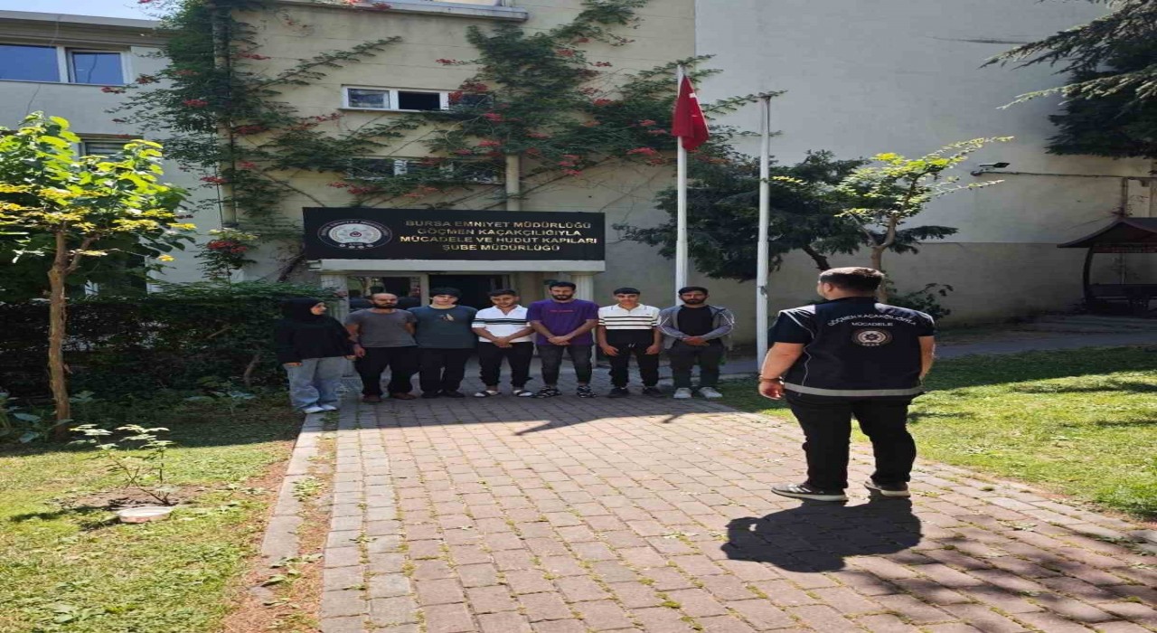 Bursada göçmen kaçakçılığı operasyonu: 7 yabancı uyruklu şahıs ve organizatör yakalandı