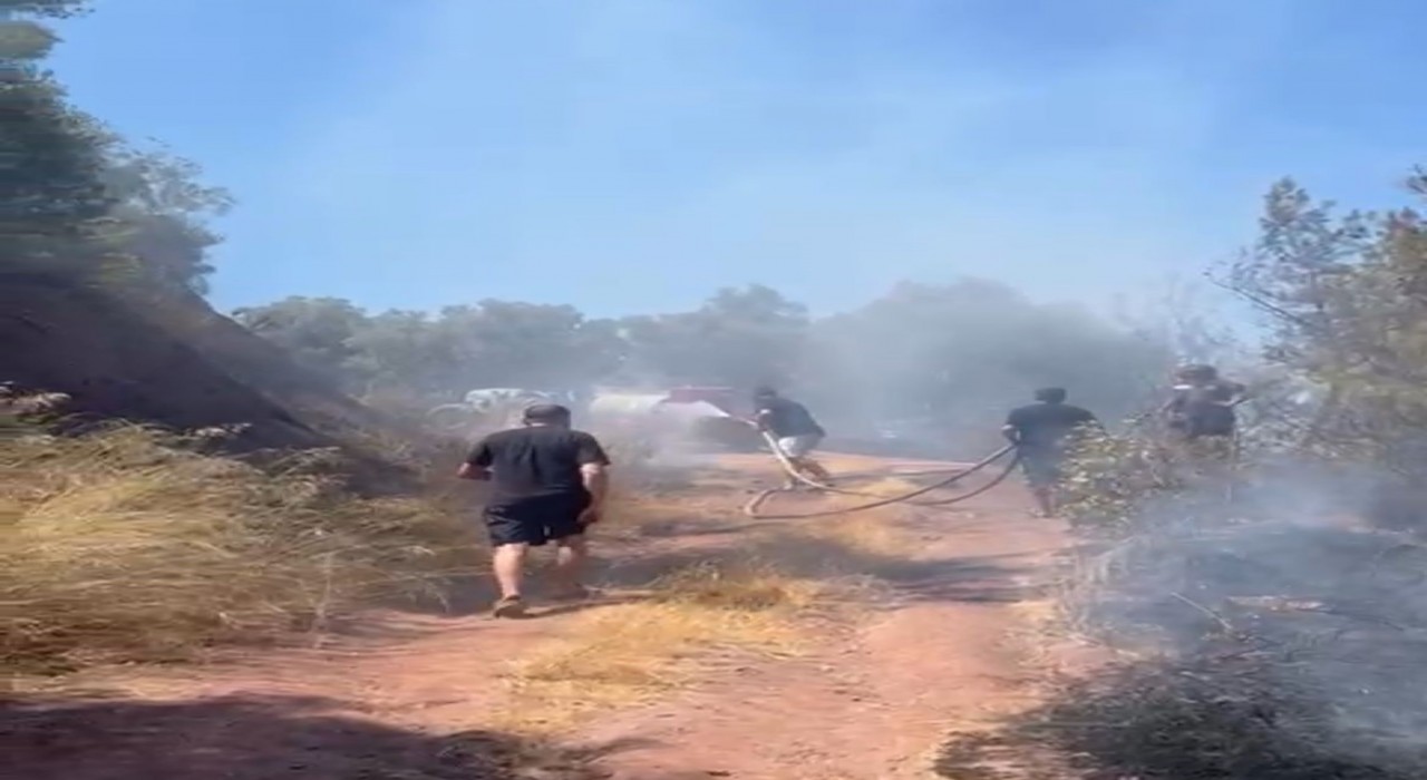 Bursada korkutan orman yangını.