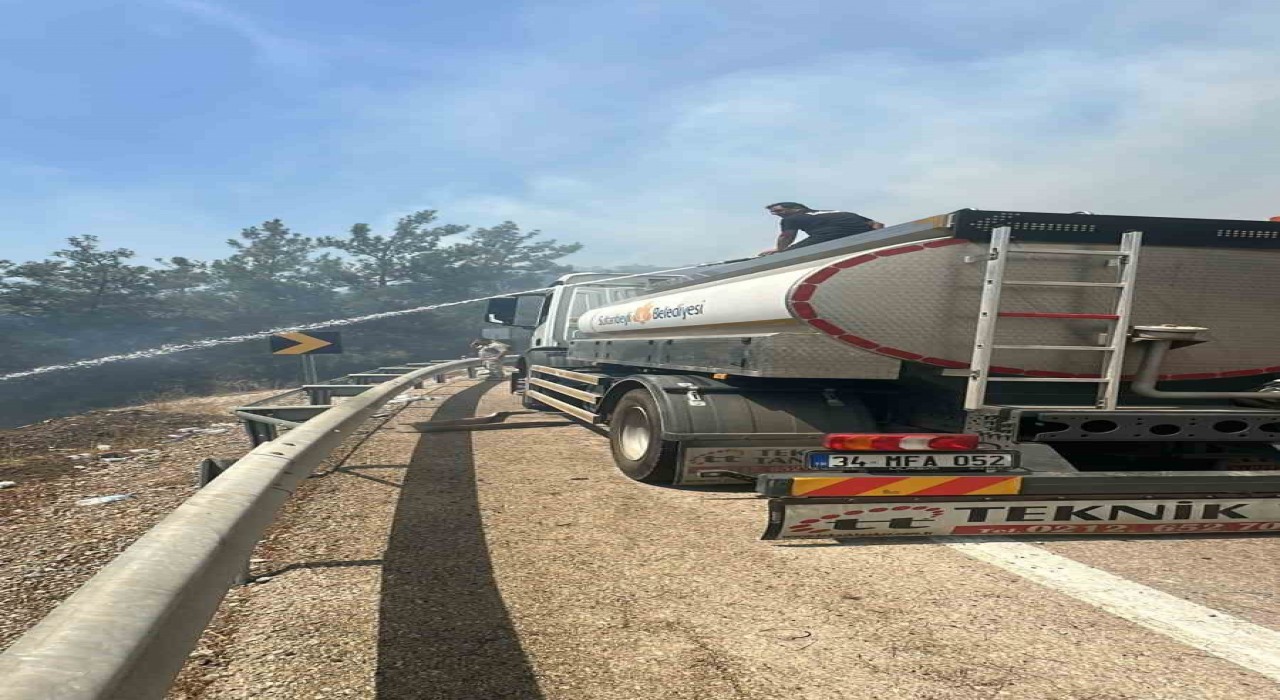 Bursadaki orman yangınlarıyla mücadeleye Sultanbeyli Belediyesinden destek