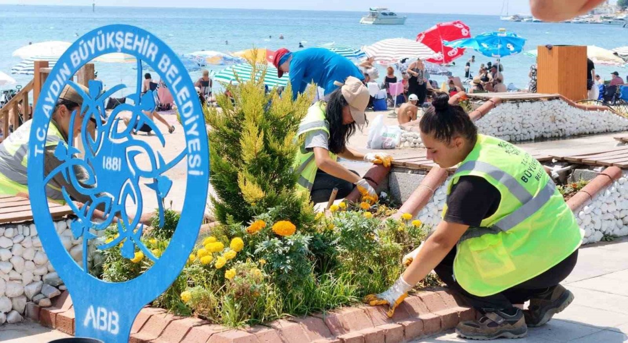 Büyükşehiden Didimde peyzaj ve temizlik çalışması