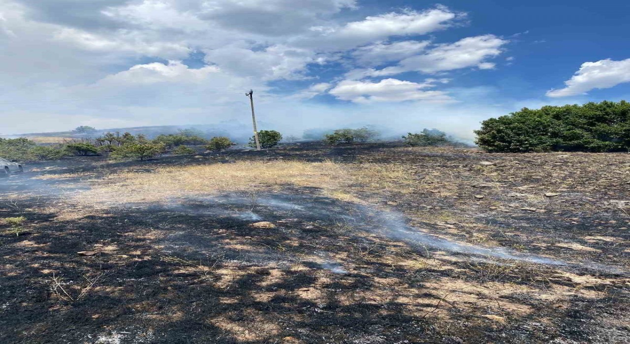 Cam kırığı yangına neden oldu