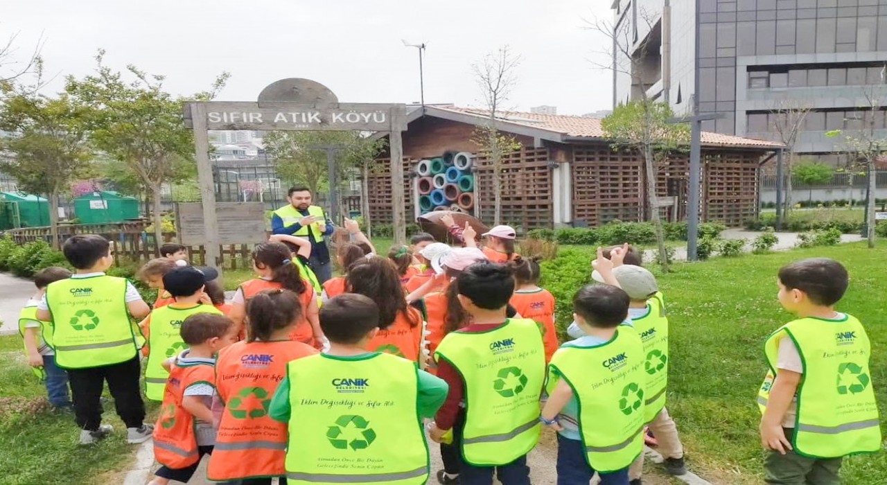 Canik Sıfır Atık Köyünde çocuklara uygulamalı eğitim