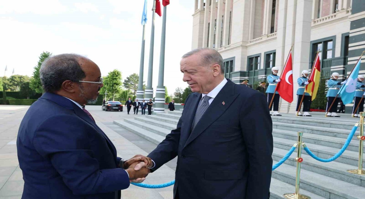 Cumhurbaşkanı Erdoğan, Somali Cumhurbaşkanı Mahmud ile görüştü