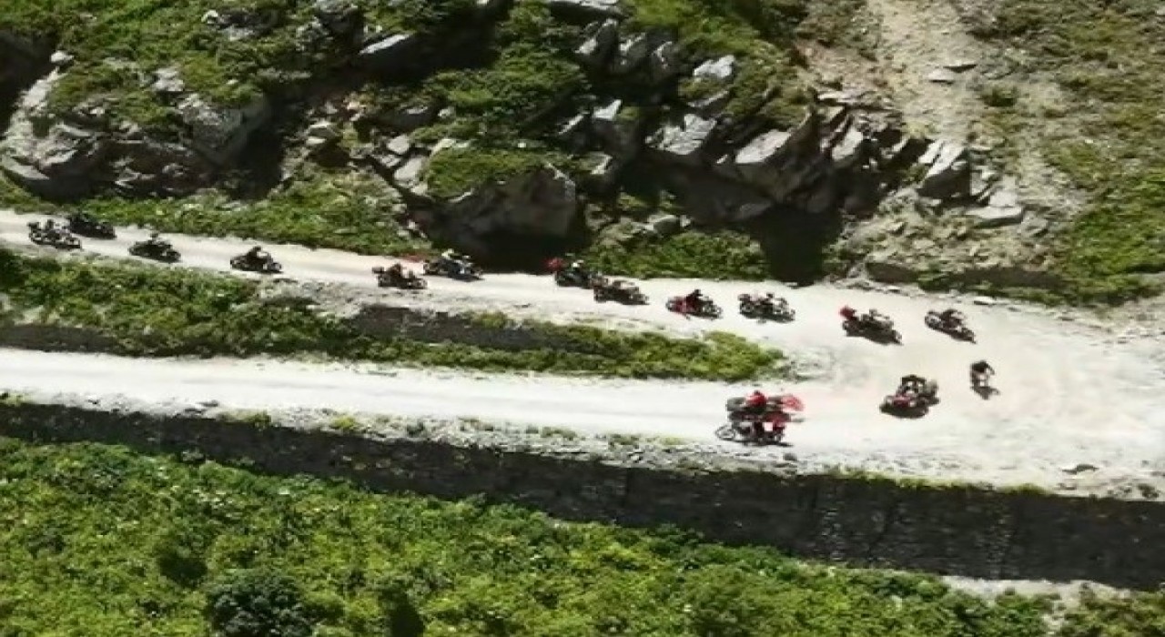 Derebaşı Virajlarında motosiklet turu gerçekleştirildi