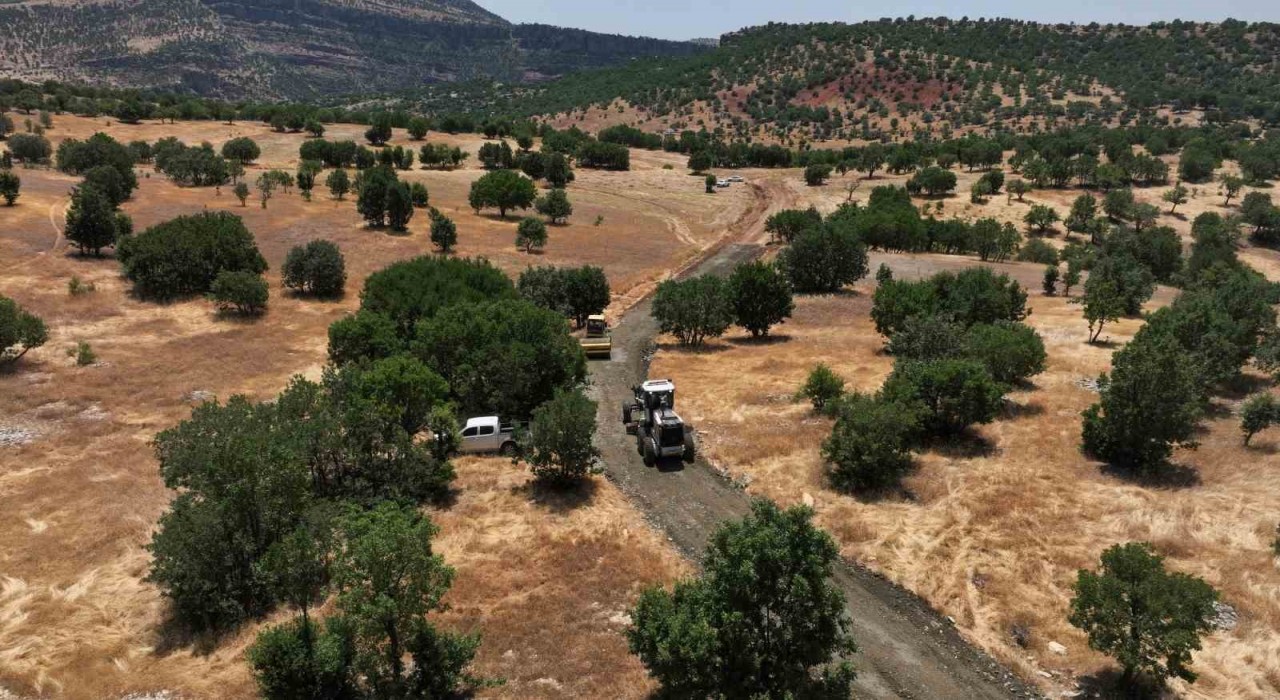 Diyarbakırda köylerine dönen vatandaşların yolları inşa ediliyor
