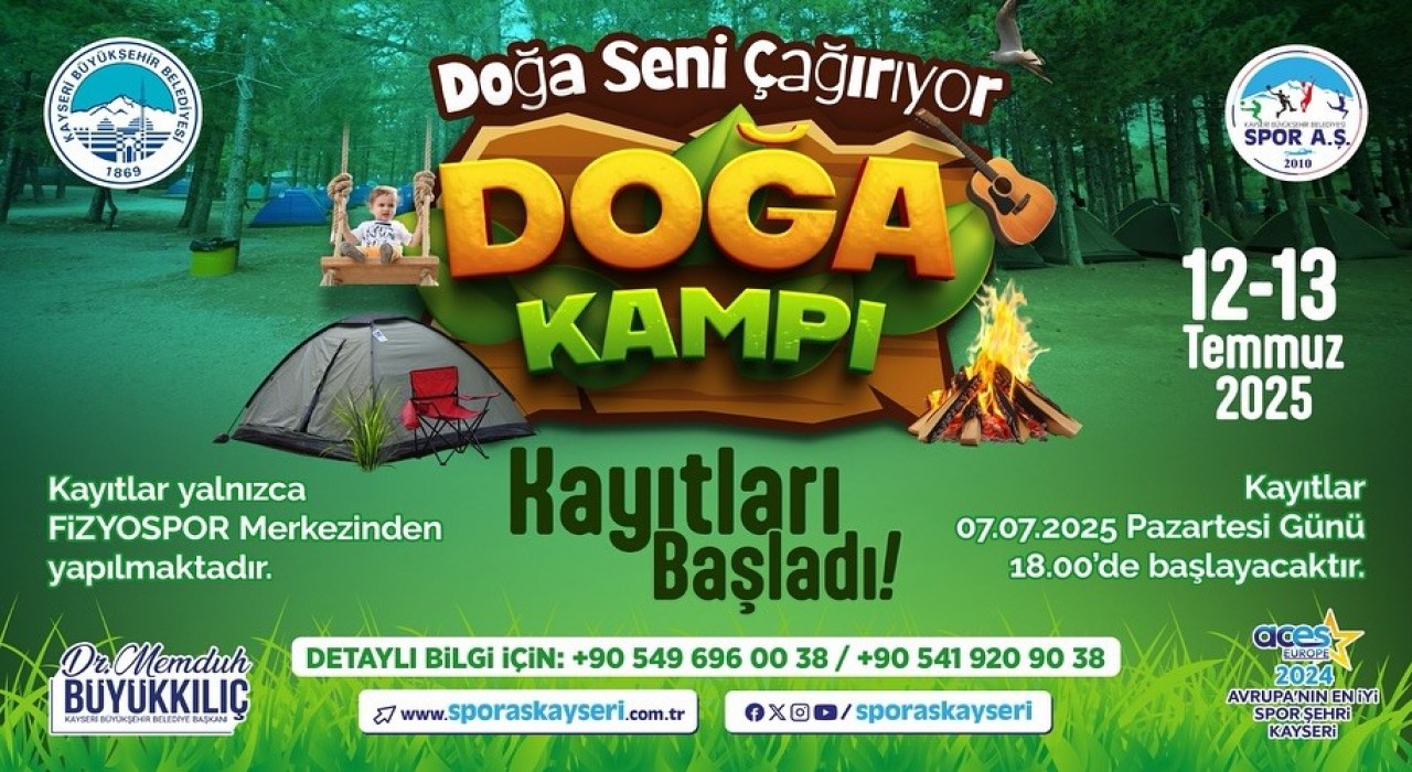Doğa Seni Çağırıyor Doğa Kampına kayıtlar başladı