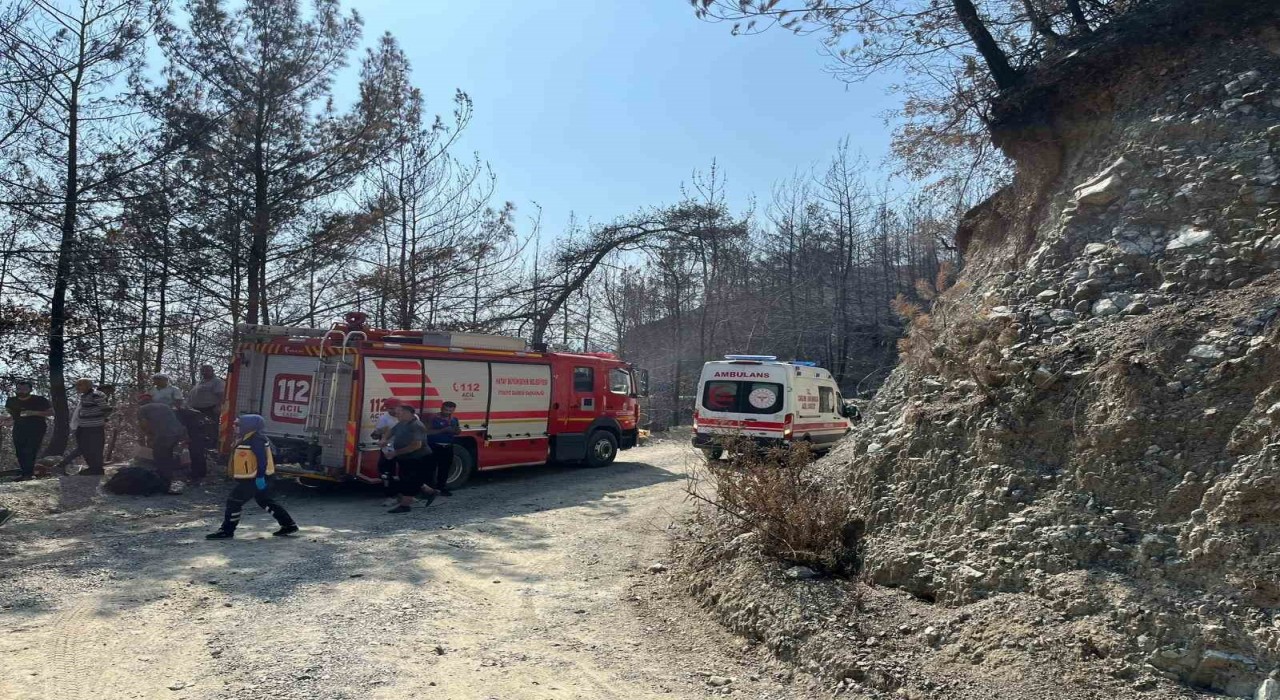 Dörtyolda uçurumdan düşen şahıs yaralandı