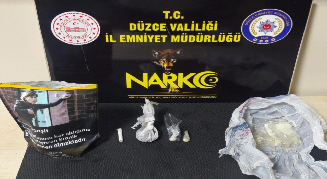 Düzcede uyuşturucu operasyonunda 1 kişi tutuklandı