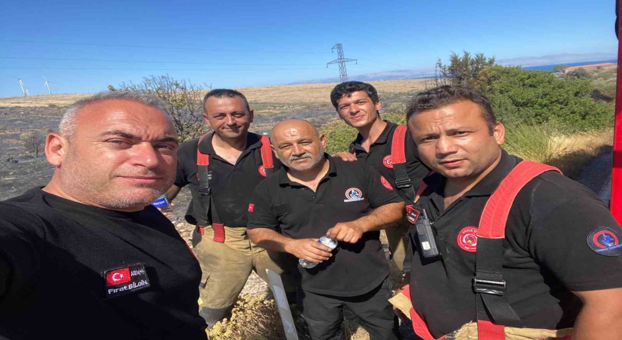 Düzceli ateş savaşçıları Seferihisardan Çeşmeye