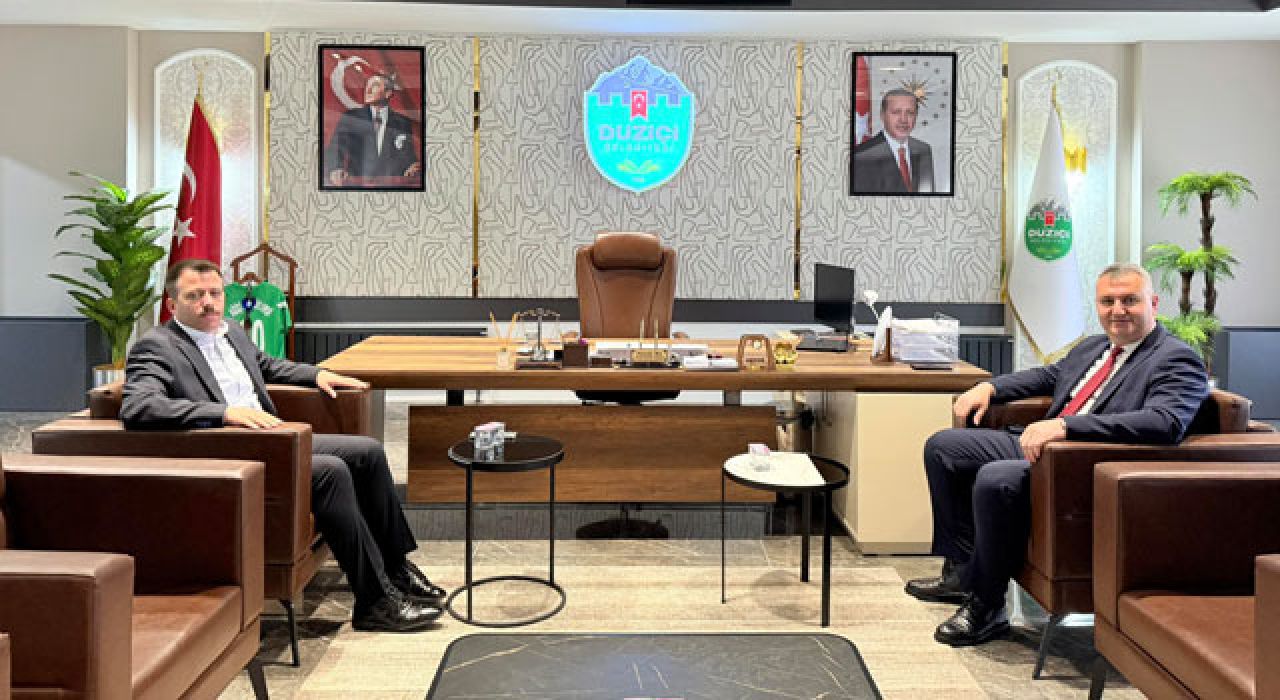 Düziçi Kaymakamı Yurdagül’den Belediye Başkanı İba’ya Ziyaret