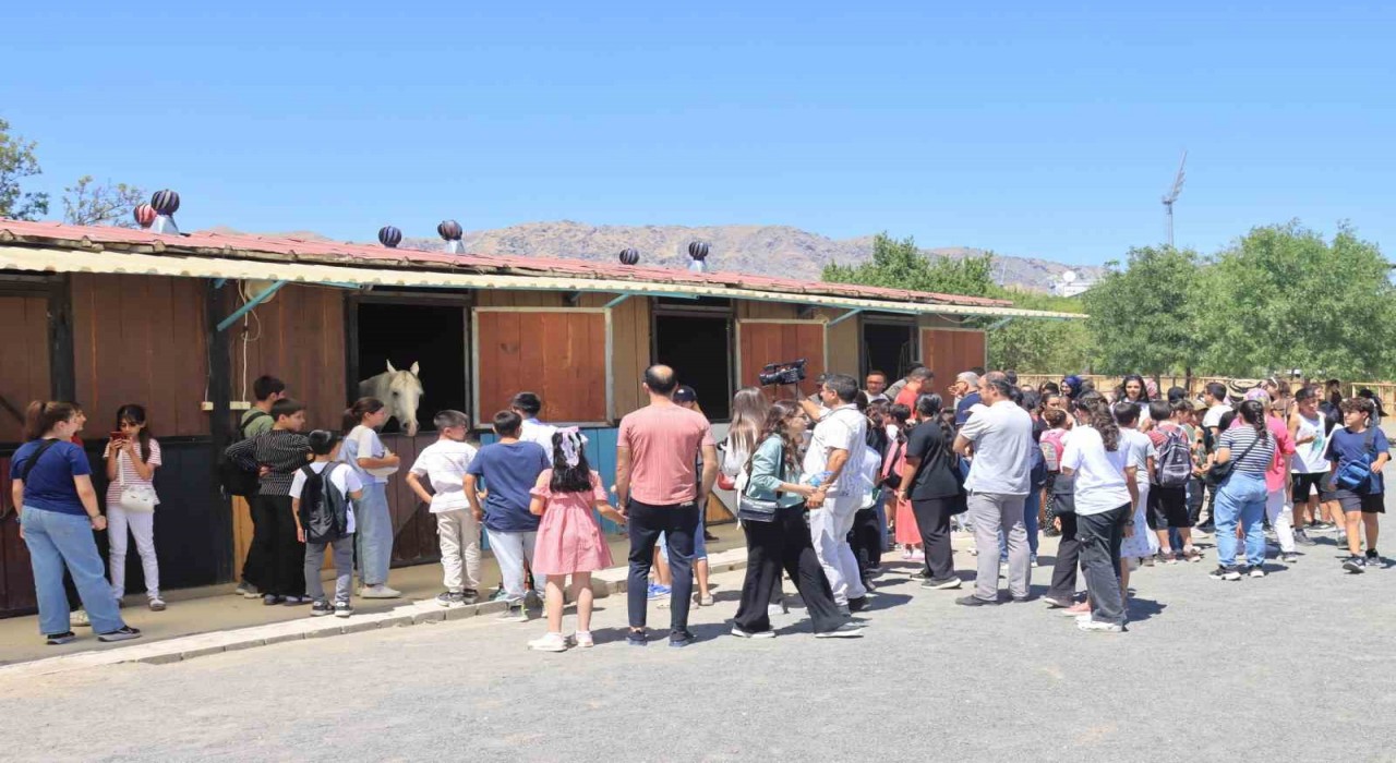 Elazığda çocuklar doyasıya gezdi