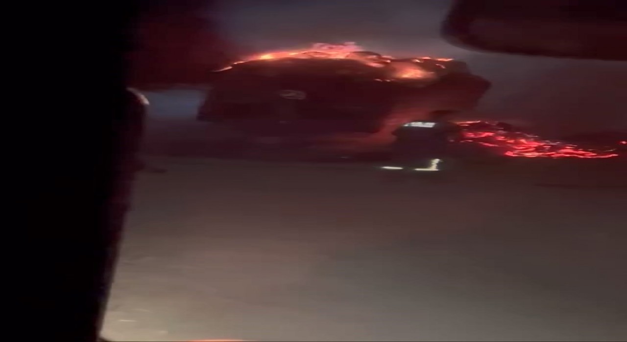 Elazığda samanlar alevlere teslim oldu