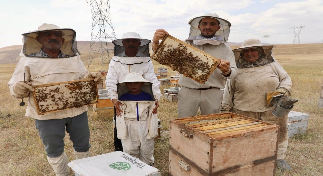 Emekli imam ve eşi zorlu yayla şartlarında üretimden vazgeçmiyor