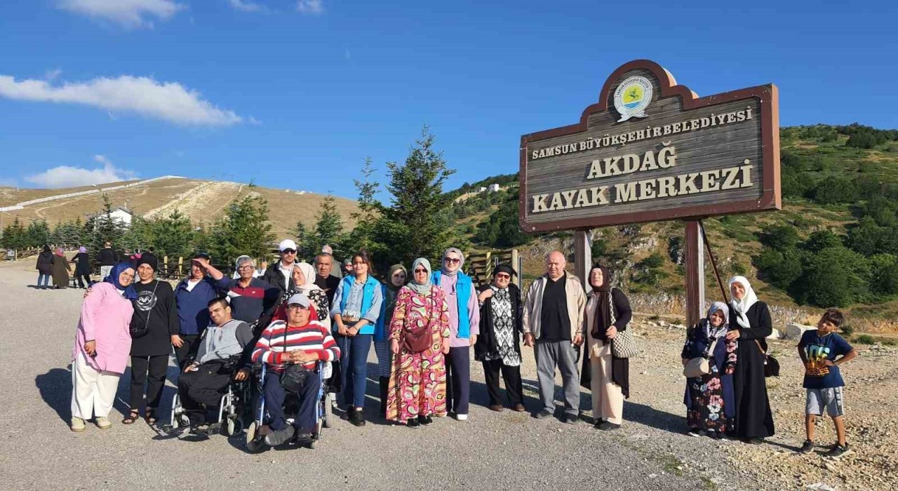 Engelliler Ladik Akdağda doğayla buluştu