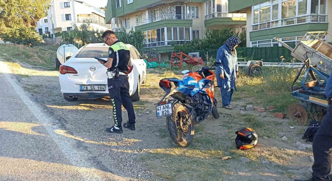 Erdekte motosiklet kazası: 1 yaralı