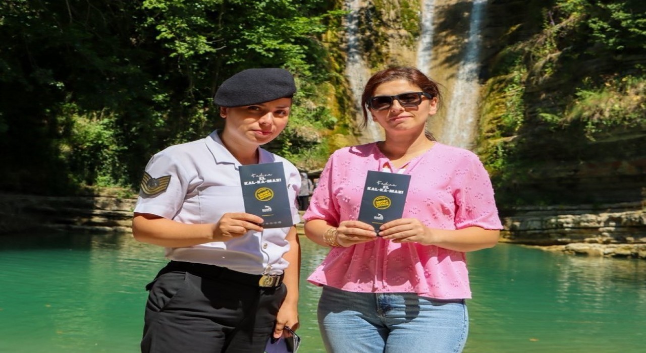 Erfelek Şelalelerinde KADES bilgilendirmesi