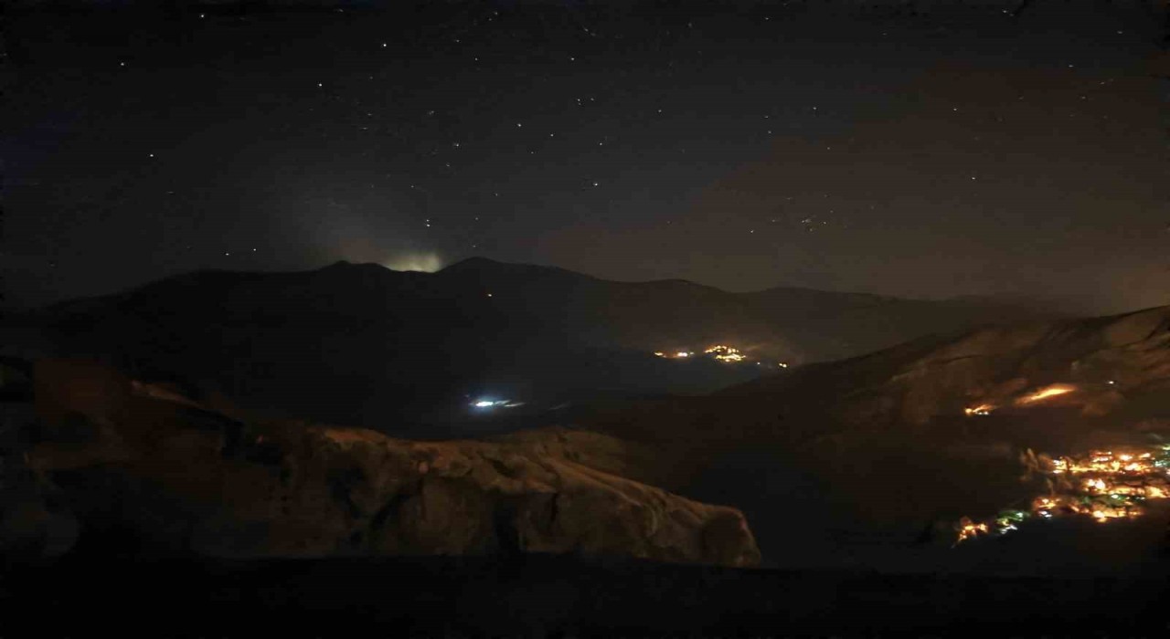 Erzurum-Artvin sınırında gizemli ışık