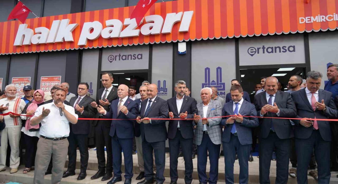Erzurumda halk pazarlarının 5incisi açıldı